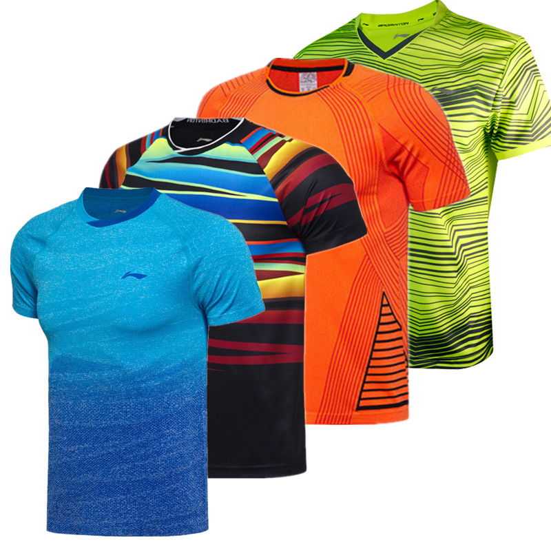 Li Ning badminton suit AAYM075 062151138 male female speed dry