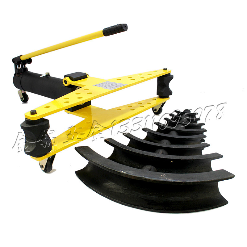 Manual electric hydraulic pipe bender 2 3 4 inch iron pipe bending machine seamless pipe hydraulic SYW-2 molds small