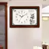 Hanshi Chinese solid wood wall clock living room silent clock Creative classical Chinese style hanging watch Quartz clock watch HW118