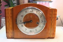 Sanwu brand table clock in the early days of liberation 555 brand mechanical table clock produced by Shanghai China Clock Factory in 1958