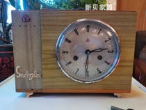 Sanwu brand old mechanical table clock 555 brand table clock produced by Shanghai Clock Factory in the 1980s