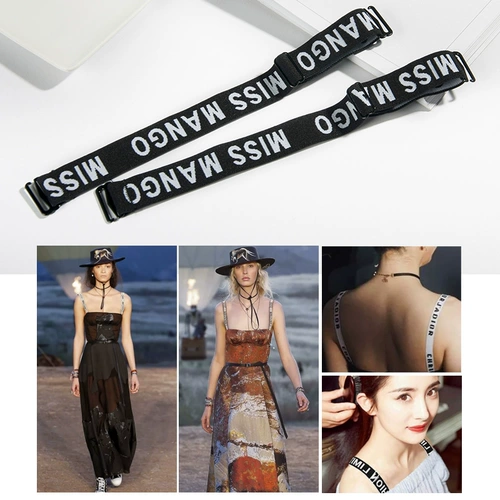 Нижнее белье, нескользящие бретели с буквами, невидимый бюстгалтер, нагрудный ремень, летний аксессуар, красивая спина, надевается на плечо