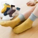 Vớ trẻ em cotton mùa thu và mùa đông bé vớ vớ cotton vớ trẻ em bé trai và bé gái trong ống vớ mùa đông dày ấm