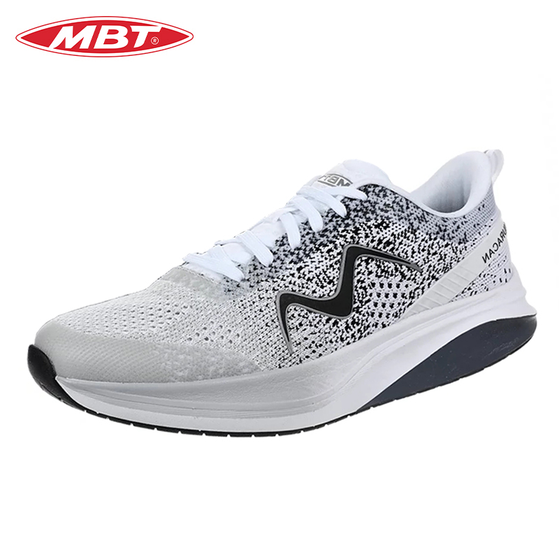 Swiss MBT hurricane curved bottom running shoes for men and women models relieve heel thick bottom cushioning strong thrust sports running shoes