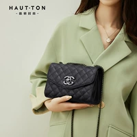Haut Ton/皓顿 Черная сумка для телефона, из натуральной кожи, 2020