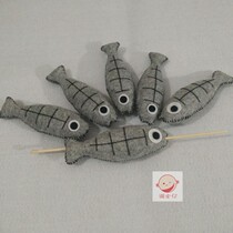 Non-woven barbecue fish handmade finished simulation food skewers Malatang barbecue skewers Oden over house toys
