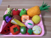 Non-woven fruit finished product Simulation fruit combination Household toys Preschool teaching aids Home decoration ornaments