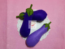 Non-woven handmade finished products simulation food Fruit vegetables eggplant household toys Early education teaching aids corner ornaments