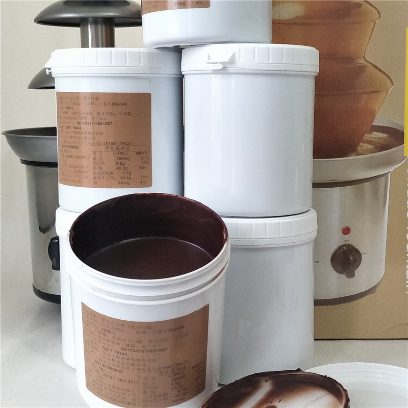 Fountain Machine Chocolate Sauce Special Original Taste Black & White Strawberry Flavor Chocolate Sauce Commercial Juguri Hotpot Sauce Raw