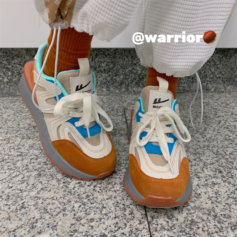 Pull back chestnut brown retro Forrest Gump shoes women's 2022 autumn new national trend niche all-match thick-soled sports and leisure shoes