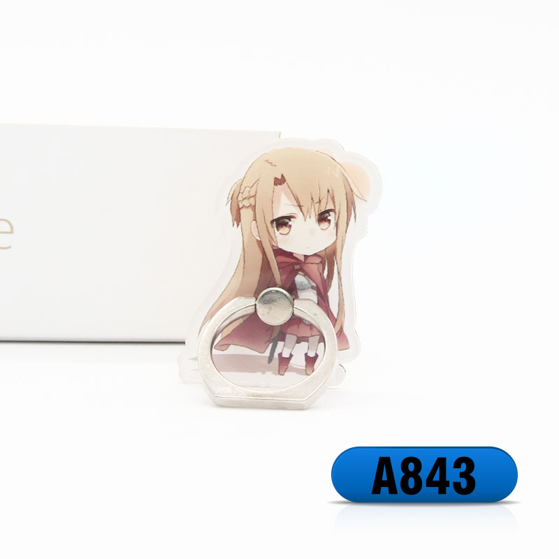 Nhẫn khóa điện thoại di động vỏ khung hoạt hình hoạt hình Hatsune tương lai vật liệu khô chị nhỏ chôn vòng khung nhà máy bán hàng trực tiếp - Nhẫn nhẫn lông voi nam