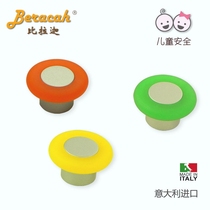 Biraca round grain drawer pull handle multicolor imported Canaan-branded odorless child anti-crash handle cabinet door