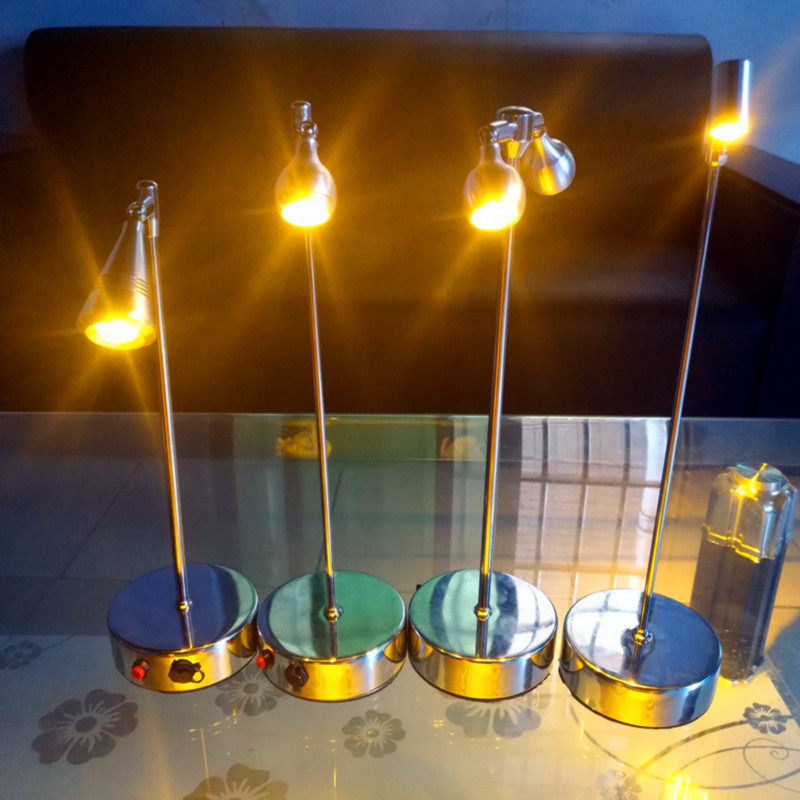 Bar LED simple charging bar lamp metal high pole table lamp stainless steel service lamp projection lamp