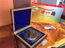 The Belt and Road commemorative bronze seal Silk Road insurance will sell gifts bank insurance gift collectibles