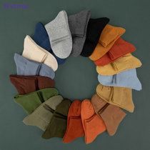 FIRSTMIX Japanese spring candy color cotton socks womens trend retro socks Student sports tube socks