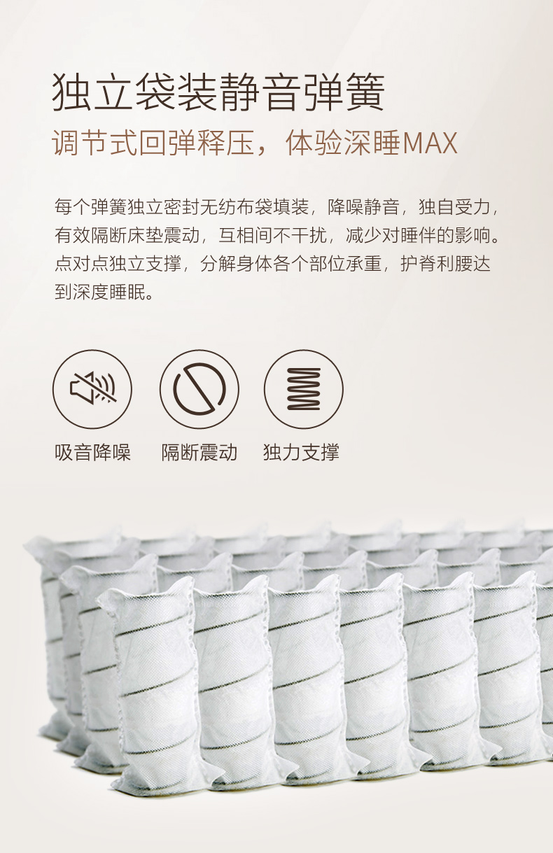 Giấc mơ của Thiên Chúa nhập khẩu cao su thiên nhiên xơ dừa có độ cứng vừa phải Simmons bỏ túi nệm lò xo 1,5m 1.8m - Nệm đệm sưởi