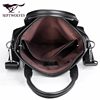 Septwolves Men's Briefcase 2025 New Model Handbag Business Travel Portable First Layer Cowhide Leather Shoulder Crossbody Bag