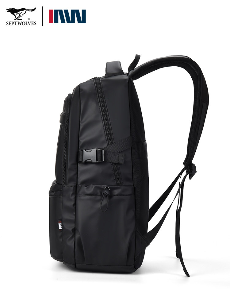 Septwolves Backpack Men's Backpack Large Capacity 2025 New Travel Business Trip Computer Bag Men's School Bag