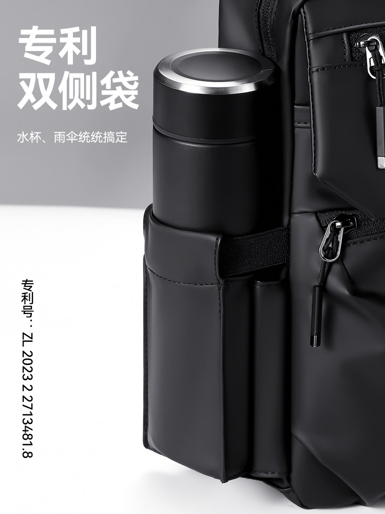 Septwolves Crossbody Bag Men's Shoulder Bag Casual Fashion Men's Bag Commuter Water-Repellent Large Capacity Shoulder Bag Men's Bag