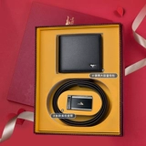 Septwolves, ремень, бумажник, подарочная коробка, высококлассный комплект, подарок на день рождения, из натуральной кожи