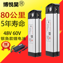 Electric Bicycle Lithium Battery 60V48V36V12ah Volt takeaway Emma Silver Fish Large Capacity Factory Direct