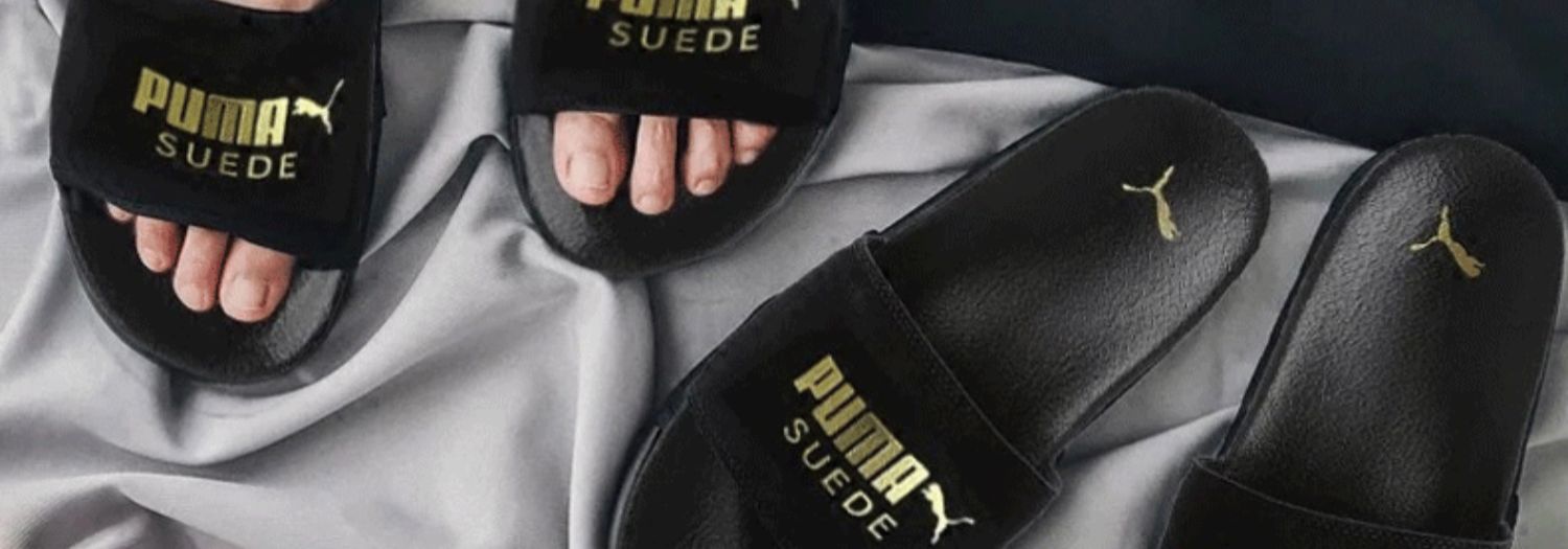 Dép Puma / Hummer nam 2019 hè Giày da lộn tiêu chuẩn vàng đôi dép thể thao lật lông 365758 - Dép thể thao dép nike benassi