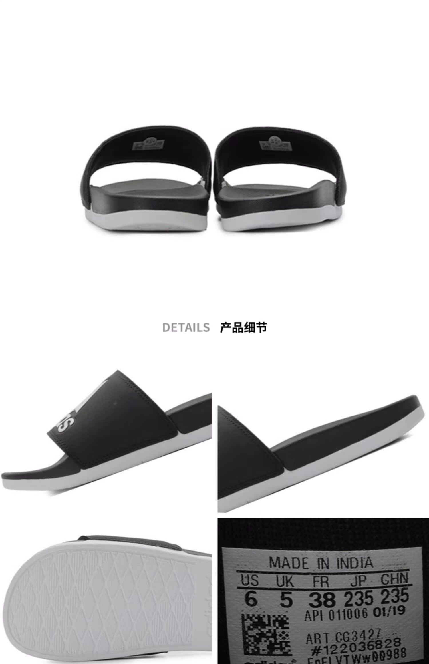 Giày thể thao nữ Adidas mùa hè 2019 dép thể thao mới và dép đi trong nhà tắm AP9966 - Dép thể thao cửa hàng giày dép gần đây
