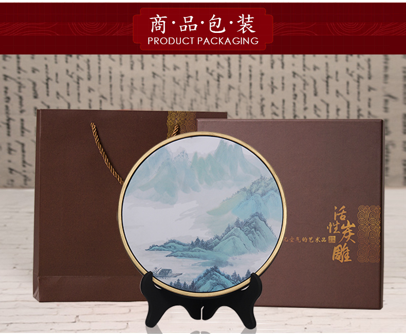 Đồ trang trí mới của Trung Quốc hiện đại tối giản thủ công sáng tạo Zen trang trí nội thất kệ hiên nhà phong cách Trung Quốc decor phòng ngủ