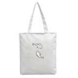 Шоппер, брендовая сумка на одно плечо, универсальный ранец, льняная сумка, коллекция 2023, подходит для студента, в корейском стиле