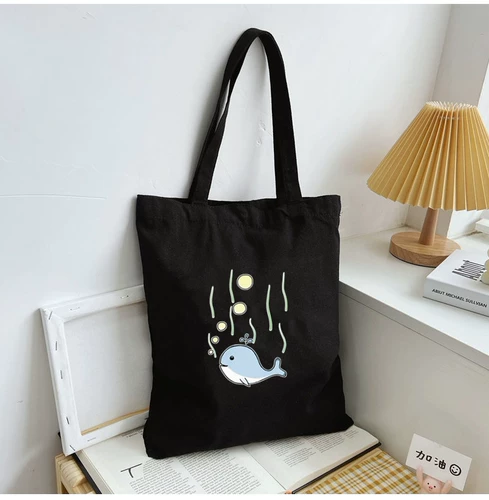 Шоппер, брендовая сумка на одно плечо, ранец, универсальная барсетка, льняная сумка, коллекция 2023, подходит для студента, в корейском стиле