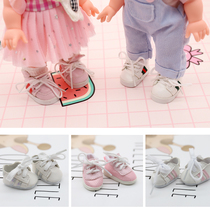Milulu Legel Emulation Doll Casual Sneakers Lace Socks Small Leather Shoes For a Home Toys Wear Clothes Practice