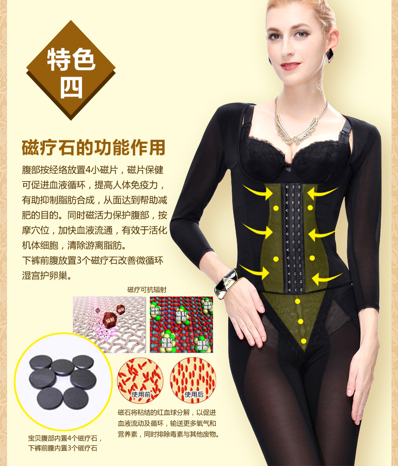 Cơ thể quản lý thẻ Lu Ting Mei lại chia corset phù hợp với phần dài tummy hip corset ba mảnh