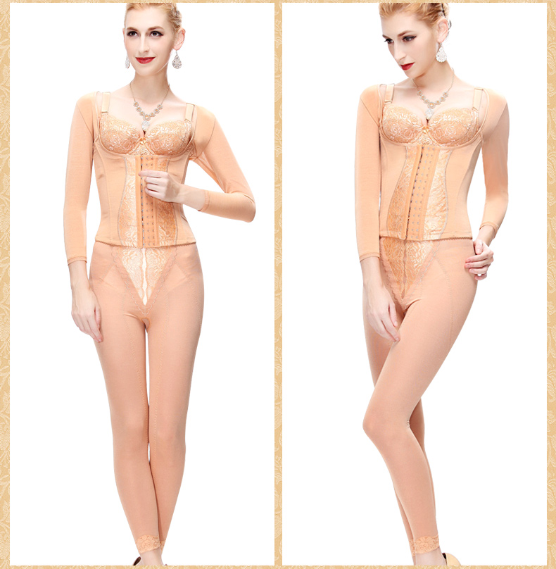 Cơ thể quản lý thẻ Lu Ting Mei lại chia corset phù hợp với phần dài tummy hip corset ba mảnh