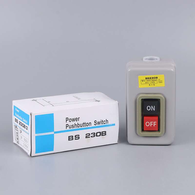 Control push button switch BS216B 230B 211B Power three-phase motor start charge buckle pressure buckle switch