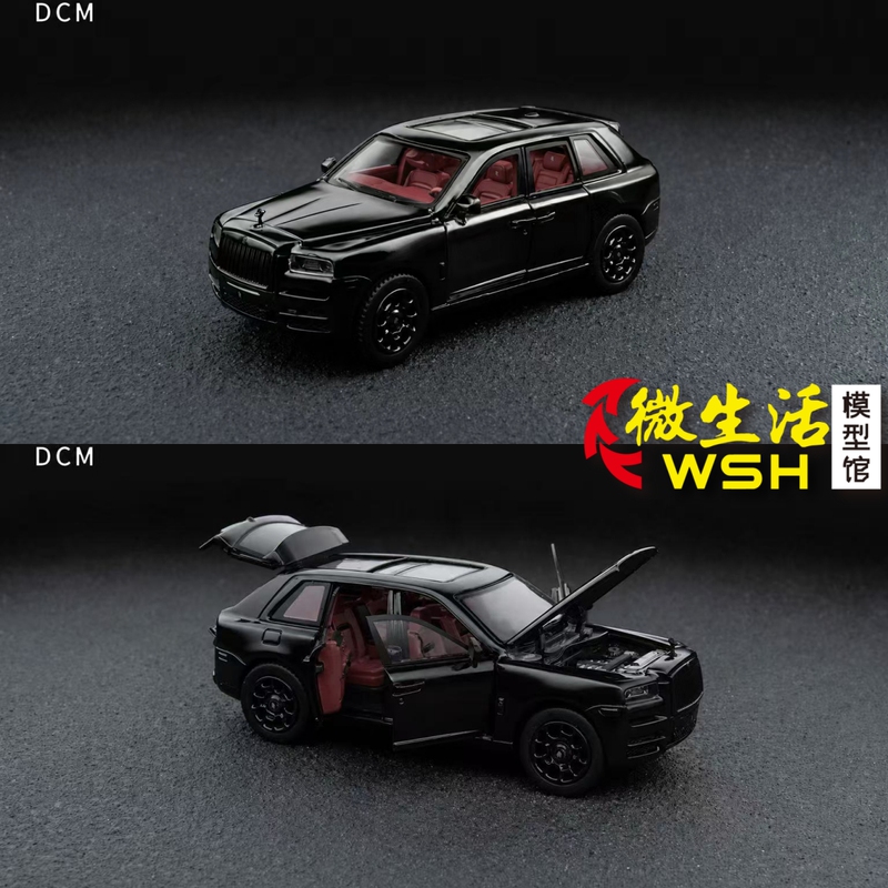 Dcm 1:64 Rolls-Royce Cullinan Black Warrior Alloy Full-Function Car Model