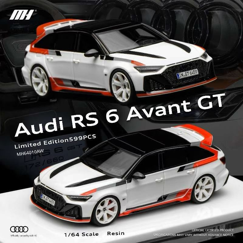 Mh 1:64 Audi Rs 6 Avant Gt Resin Car Model Motorhelix