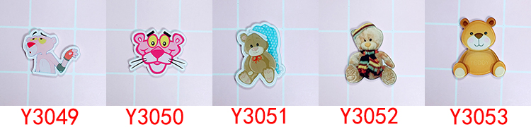New Anime Cartoon Badge Piggy Peggy Trâm Pink Leopard Acrylic Badge Teddy Bear Winnie the Pooh Badge - Trâm cài trâm cài áo hàn quốc