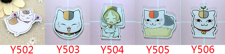 Natsume người bạn tabby mèo trâm huy hiệu mèo Natsume huy hiệu anime hoa cài áo