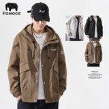Настоящая американская куртка с капюшоном Famans, мужская весенне-осенняя брендовая красивая куртка tide, мужская куртка большого размера