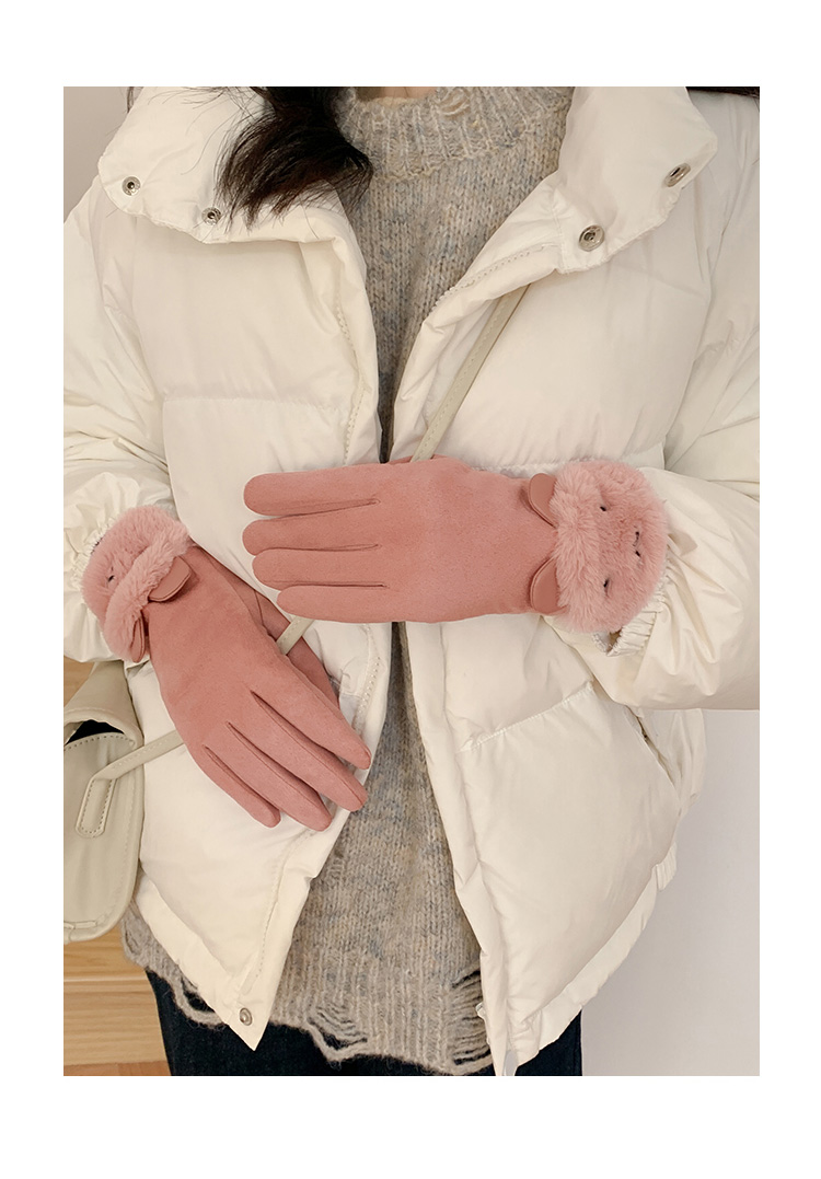 Femmes Mode Impression Mélange De Fibres Chimiques Gants 1 Paire display picture 3