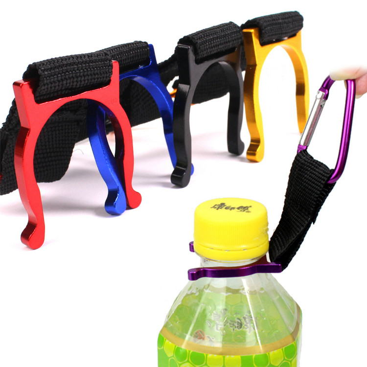 Outdoor multifunction climbing buckle hook Quick hanging mineral water bottle buckle Shoulder Bag Water Bottle Hanging Button drink bottle buckle Safety buckle