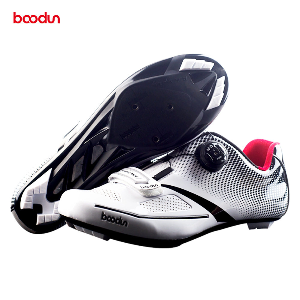 Riding Card Shoes Professional Road Bike Shoes Nylon Bottom Knobs Bodun Men And Women Bike Shoes Light Weight Breathable