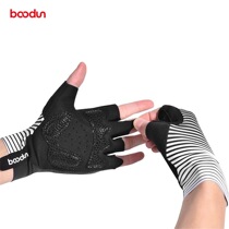Boodun Botton bike glove riding race breathable high-bomb and semi-finger non-slip light and thin speed dry road bike bike