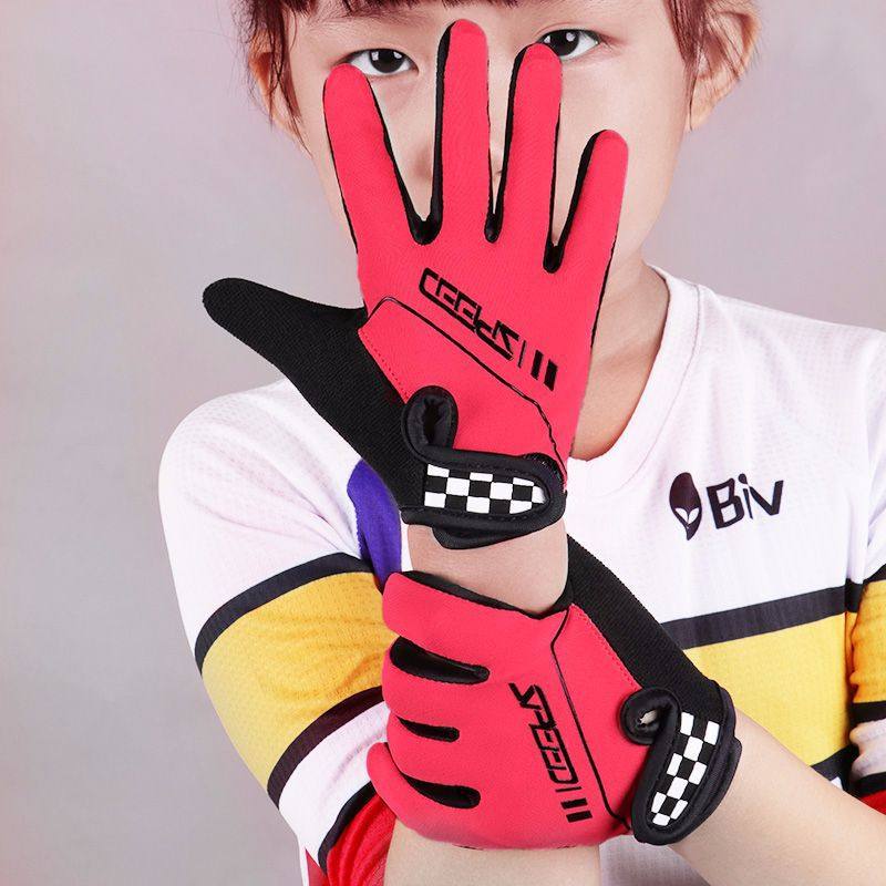 Spakct Thappa Passenger Riding Gloves Long Finger Child Outdoor Balance Car Full Finger Spring Autumn Winter Great Child Bike