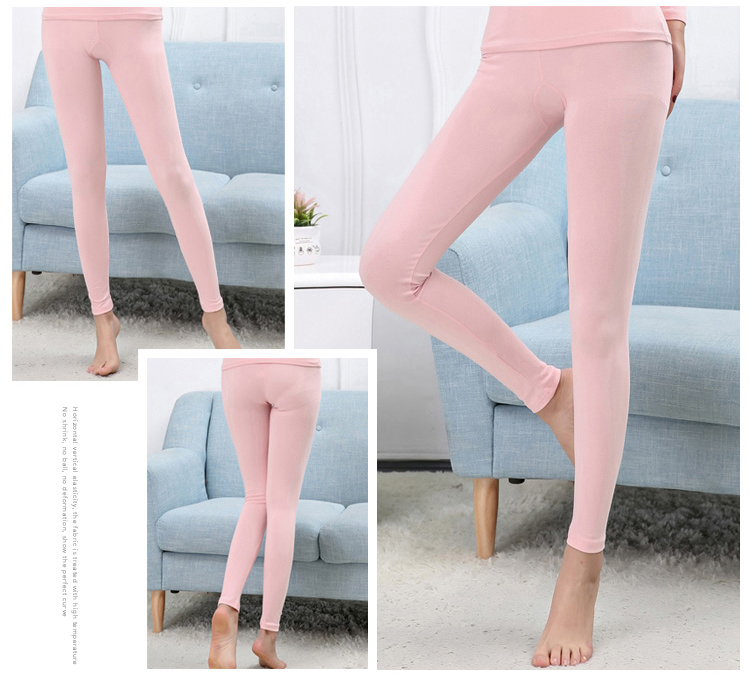 100% cotton mùa thu quần phụ nữ mặc một mảnh duy nhất của cotton phần mỏng eo cao stretch Slim kích thước lớn đáy ấm quần