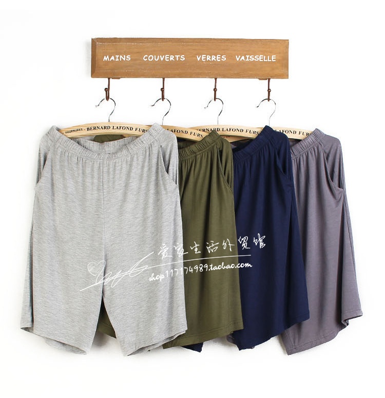 Của nam giới mùa hè phương thức ngắn tay T-Shirt shorts phù hợp với phần mỏng lỏng kích thước lớn trung niên đồ ngủ nhà hai mảnh