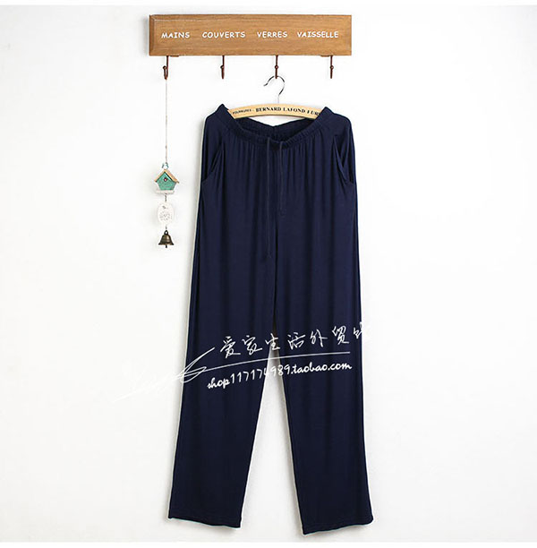 Mùa xuân và mùa thu nam modal cotton nhà quần thường phần mỏng mùa hè cộng với kích thước chất béo giữa và tuổi già quần lỏng dài quần jogger nam