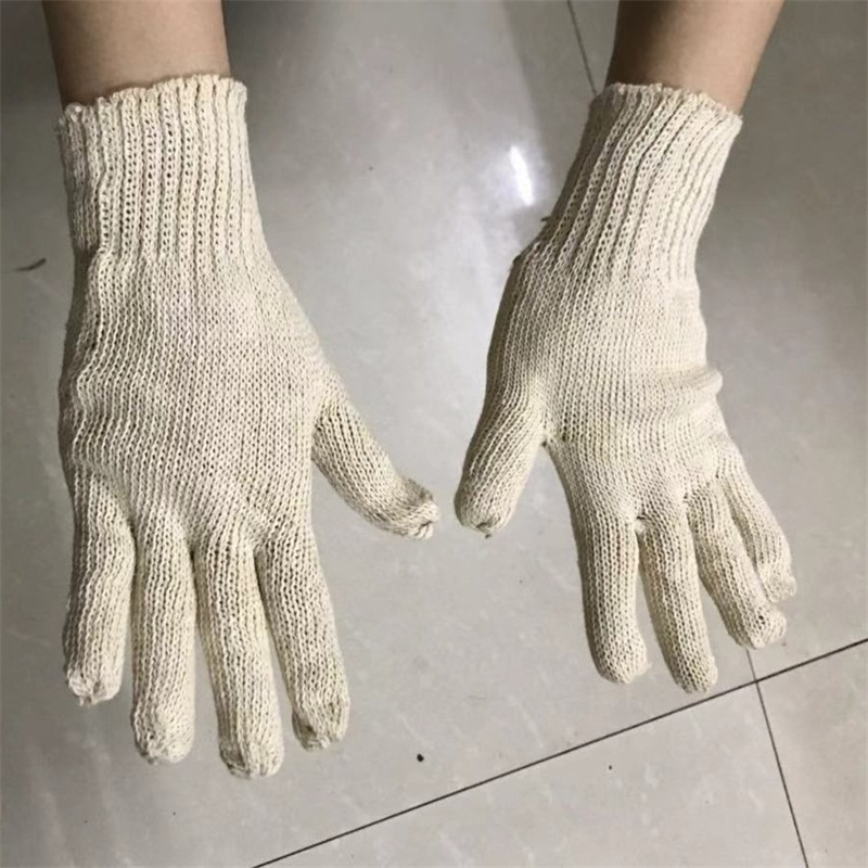 Outdoor cotton gloves white cotton gloves carry goods cycling cold protection cotton breathable fishing gloves