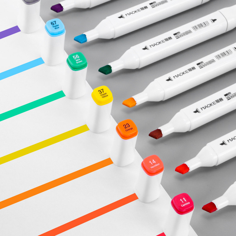 New Child Painter Transcript of sci-fi paintings Special Upper Color Macpen oily double head color uniform and bright