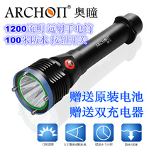 ARCHON achome D22II diving flashlight underwater engineering aquaculture fishing lights 1200 lumens